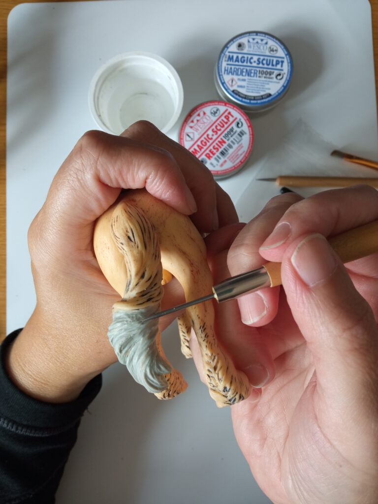 customizacja modelu konia firmy collecta za pomocą masy rzeźbiarskiej magic sculpt