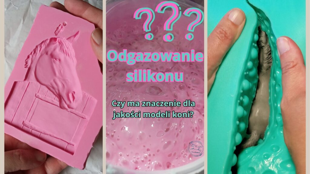 formy silikonowe modeli koni utworzone z odgazowanego silikonu